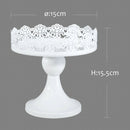 Sweetgo Mini Macaroon Stand 15X15.5Cm White Metal Stand Up Candle Holder Ca