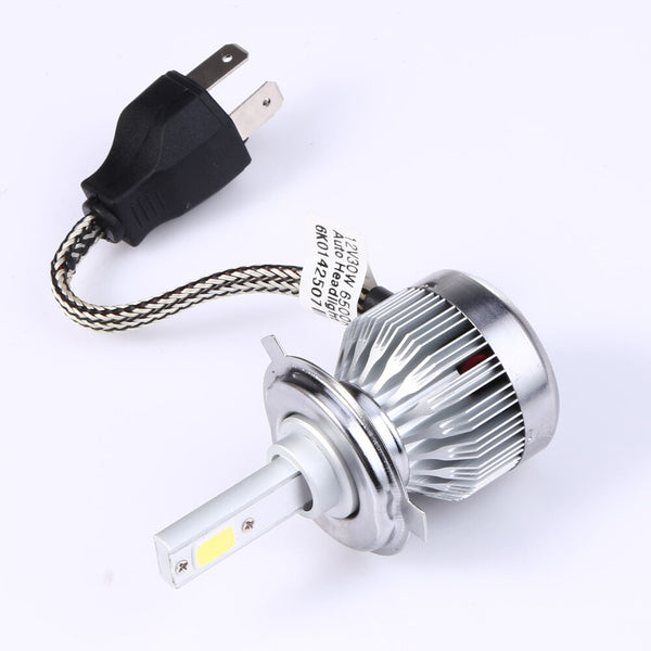 H4 LED Light Headlight Vehicle Car Hi/Lo Beam Bulb Kit 6000k 60W 6000LM White