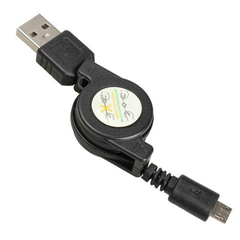 5pcs Micro USB to USB 2.0 Retractable Data Sync Charger Charging Cable Wire