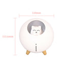 2Pcs Portable USB Mini Lovely Cat Humidifier Diffuser LED Night Light for Home