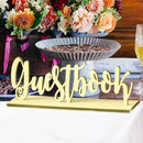 Wooden Wedding Guestbook Table Name Sign Book DIY Craft Home Decor Ornament