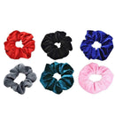 6pcs Velvet Scrunchies Women Elastic Hair Rings Ponytail Holder (Style 4) A