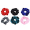 6pcs Velvet Scrunchies Women Elastic Hair Rings Ponytail Holder (Style 4) A#S