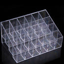 Clear Acrylic 24 Cosmetic Organizer Makeup Case Holder Display Stand Storag