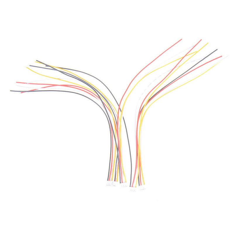 5Pcs Mini Micro JST 2.0mm PH 4-Pin Male Connector Plug Wires Cables 200mm BX