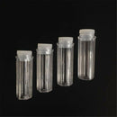 5PCS Clear Empty Hexagonal Plastic Pill Bottle Cap Medicine Capsule Container
