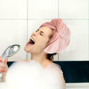 2pcs Cotton Dry Hair Cap Fast Drying Shower Towel Wrap Hat Bathroom Supply
