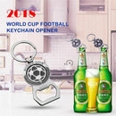 2018 World Cup Football Keychain Bottle Opener Rotary Key Chain Beer Bottle