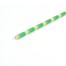 25pcs Green Bamboo Paper Straws Birthday Wedding Decorative Party Supplies New