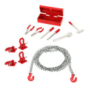 Metal Tow Hook Trailer Chain Shackle Repair Box for 1/10 RC4WD D90 RC Trucks