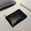 Retro Eco-Friendly Female Solid Color Clutch Women Tide Makeup Bags (Black) A