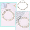 Simple diamond ball string transfer bead bracelet V8L0