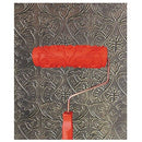 7inch Classical Embossed Painting Roller with Plastic Handle for Wall Decor E2R8