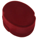 Velvet Couple Rings Display Storage Case Xmas Gift Box Red