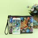 DIY Butterfly Special Shaped Diamond Painting Wristlet Clutch Women Wallet