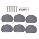 6 Pieces Oval-Shaped Tuner Machine Heads Knobs Cap Set for Acoustic/Electric