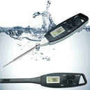 Black Foldable Digital Food Kitchen Cooking Meat BBQ Grill Thermometer To BZA