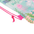 Mermaid Non-woven Bag Backpack Kids Travel School Decor Drawstring Gift Ba3C