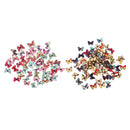 150Pcs Butterfly Wood Button 2 Holes Mixed Color Scrapbooking DIY