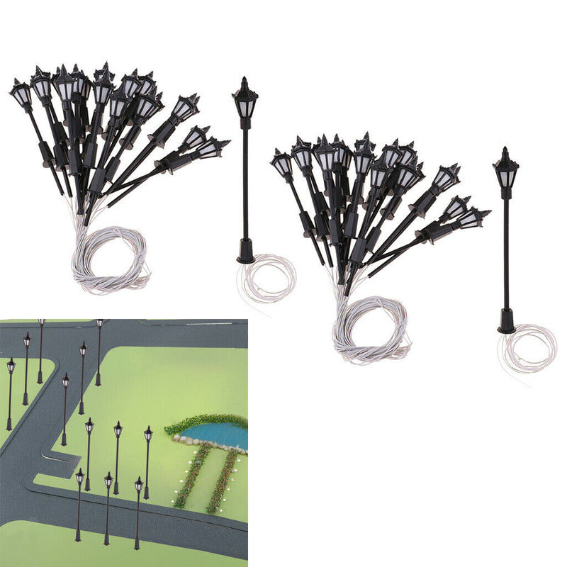 40Pcs 1:150 Scale LEDs Garden Lights Mini for Parking Garden Diorama Accs