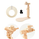 Embroidery Lap Stand Adjustable Cross Stitch Stand with Hoop Kit Sewing Tool