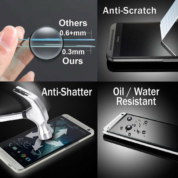 2X Scratch Resist HD Tempered Glass Screen Protector Guard Film For Nokia 8