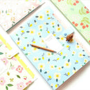 Floral Printed Accordion Document File Folder Expanding Letter/A4 Organizer E2E9