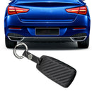 2Pcs Matte Carbon Fiber LOOK Smart Car Key Case Holder Protector for AUDI