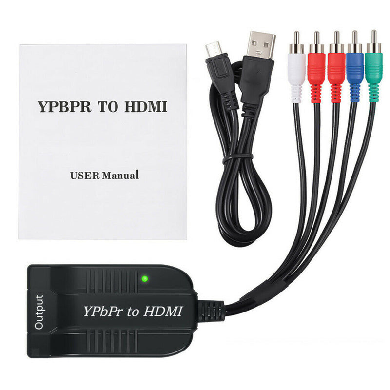 Male YPbPr to Female HDMI Component to HDMI Support 1080P for Laptop DVD