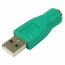 USB Male to PS2 Female Converter Adapter Adaptor For MOUSE A PS KEYBOARD F3 K1C8