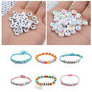 1000Pcs /set Letter Acrylic Beads For DIY Bracelet Making Multicolor M9V3