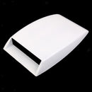 Universal Car decorative Air Flow Intake Scoop Bonnet Vent Cover Hood White