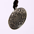 Tibetan Shamans Buddhism Copper Mirror Amulet Pendant Necklace Car Hanging L