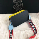 Women Retro Square Zipper Shoulder Crossbody Bags Ladies Handbag (Black)