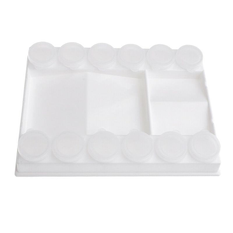 1 Set Painting Pallet Tray Plastic Art Palette for Acrylic / Oil / Watercolor