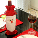 Christmas non-woven Christmas wine bottle set old champagne restaurant