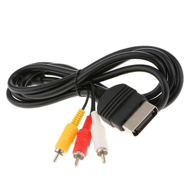1.8m YELLOW WHITE RED RCA Audio Video Cable AV TV PC CCTV Lead for Xbox One 360