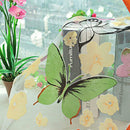 Butterfly Flower Pattern Voile Curtain Window Tulle Sheer Drapes Screen 1Mx2M