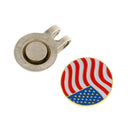 2.4cm USA Flag Metal Golf Ball Marker Magnetic Hat Clip Golf Accessories