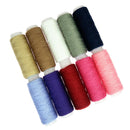 20Pcs Colorful Polyester Thread Spools for Hand Sewing Overlocking