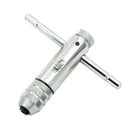 Ratchet Tap Steel Wrench Adjustable T Handle Machine Screw Taps with 5Pcs M Z9H3