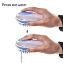 Silicone Pet Shower Massage Brush Shampoo Dispensing Brush Comb Pet Bath Q3F9