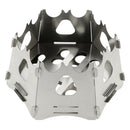 Foldable Outdoor Camping Wood Stove Stainless Steel Survival Cooking Burner