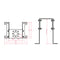 RC Aircraft /Ship Motor Accessories Metal Bracket Holder Adjustable 50-110mm