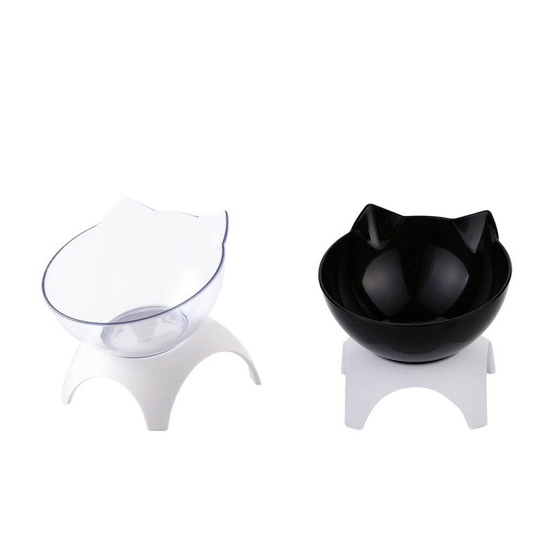 2Pieces Cat Elevated Bowls Eco-friendly Raised