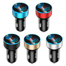 Dual USB Ports Car Charger 3A Fast Charging Adapter LED Socket Lighter Accessory