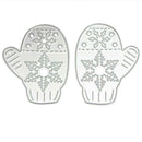 2pcs Gloves Snow Cutting Die Stencil Scrapbooking Craft Album Paper Card