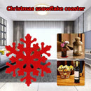 The Cellar Set of 4 Snowflake Coasters, Red, Christmas HOT Coasters Holiday X1G8