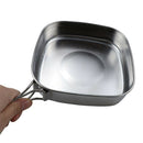 Stainless Steel Camping Cookware Cooking Picnic Cup Pot Pan Set Outdoor