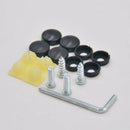 Antirust Car License Plate Frame Screws Fastener & Chrome Caps Cover Repalce
